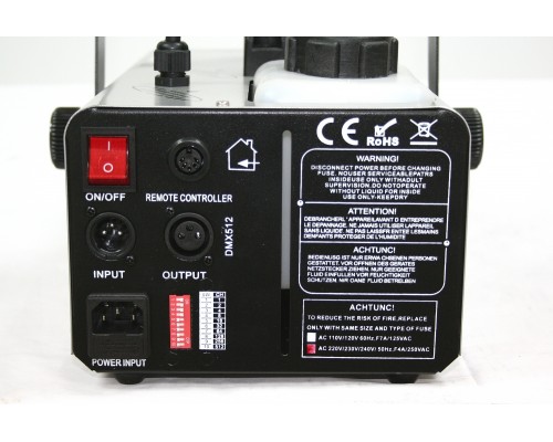 INVOLIGHT FM900DMX - генератор дыма, 900Вт, беспроводной пульт ДУ, DMX 512- 1 канал.