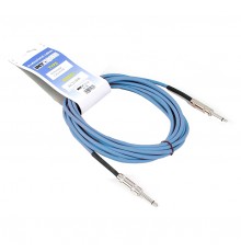 INVOTONE ACI1004 B - инструментальный кабель, 6,3 джек моно <-> 6,3 джек моно, длина 4 м (синий)