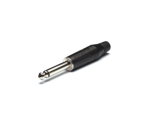 AMPHENOL ACPM-GB - джек моно, кабельный, 6.3 мм, корпус металл, цвет - черный