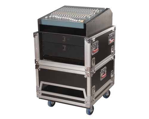 GATOR G-TOUR-GRC-1406 - туровый рэковый кейс на колесах 14U + 6U