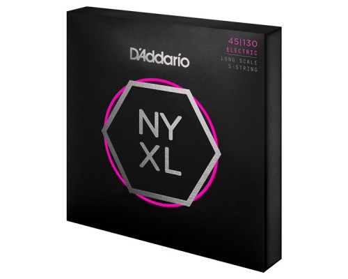 D'ADDARIO NYXL45130 - струны для БАС-гитары, Long Scale, Reg Light, 45-130