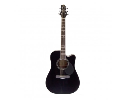 GREG BENNETT D1CE BK - электроакустическая гитара с вырезом, нато, пассив. EQ, цвет черный