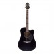 GREG BENNETT D1CE BK - электроакустическая гитара с вырезом, нато, пассив. EQ, цвет черный