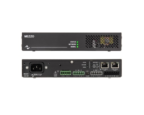 POWERSOFT Mezzo 322 AD - двухканальный усилитель мощности, 160 Вт на 2,4,8,16 Ом, DANTE, AES67