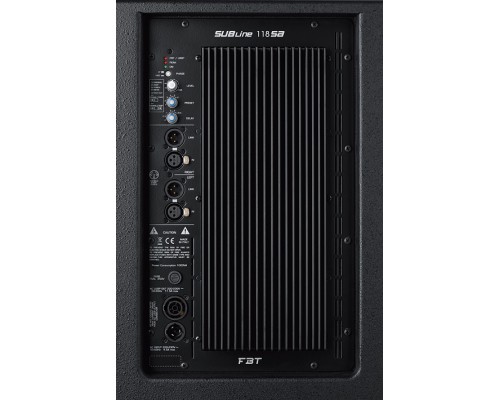 FBT SUBLINE 118SA - активный сабвуфер, 1200 Вт RMS, 33 Гц-100 Гц, 134 дБ SPL