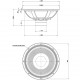 EIGHTEEN SOUND 21NLW9001/8 - 21' динамик, неодим, 8 Ом, 1800 Вт AES, 96dB, 24...1500 Гц