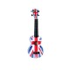 WIKI UK/GB - гитара укулеле сопрано, липа, рисунок 'британский флаг', чехол в комплекте
