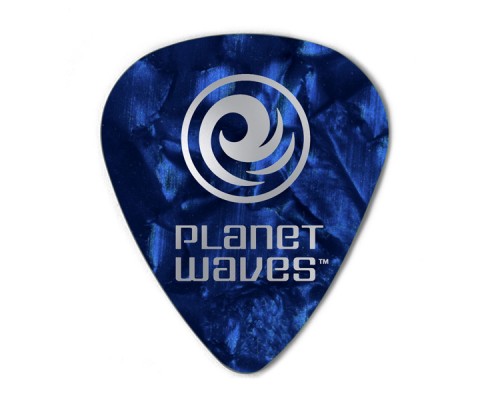 PLANET WAVES 1CBUP6-10 - медиатор (1,00mm), (10шт), синий перламутр, Heavy, Standard