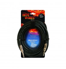 ONSTAGE SP14-50 - колоночный кабель 2х2мм2, 6,3 джек моно <-> 6,3 джек моно, длина 15,24 м