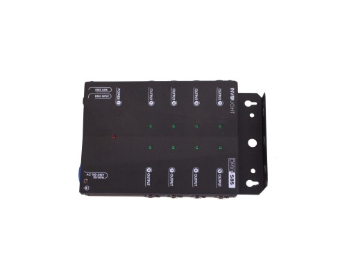 INVOLIGHT DMXS8S - сплиттер DMX сигнала, 8 отдельных выходов + 1 линк, переключатель на 120 Ом