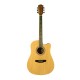 BEAUMONT DG141 - акустическая гитара, дредноут с вырезом 41', корпус липа, цвет натуральный, матовый