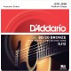 D'ADDARIO EJ12 - струны для акустической гитары, бронза 80/20, Medium 13-56