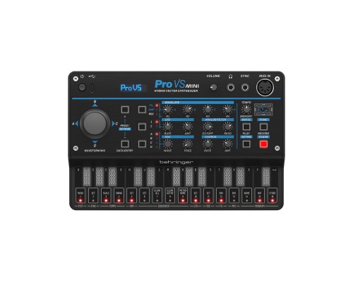 BEHRINGER PRO-VS MINI - полифонический четырёхголосный гибридный векторный синтезатор, 16 векторных