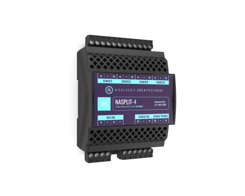 NICOLAUDIE ARCHITECTURAL NASPLIT-4 - сплиттер-разветвитель на 4 выхода DMX, RDM