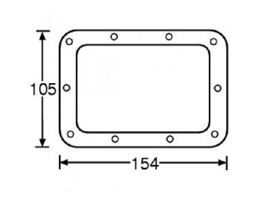 ADAM HALL 34092 - подкладка для 34082, металл, 154х105 мм