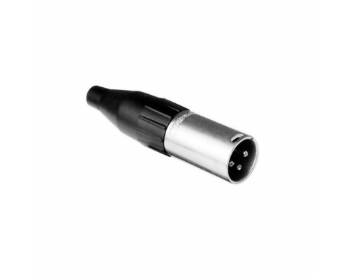 AMPHENOL AC3M - разъем XLR кабельный папа , 3 контакта, штампованные контакты, цвет - никель