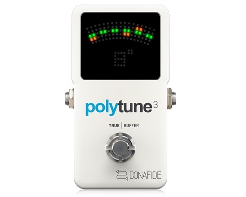 TC ELECTRONIC POLYTUNE 3 - хроматический тюнер с полифоническим режимом и отключаемым буфером