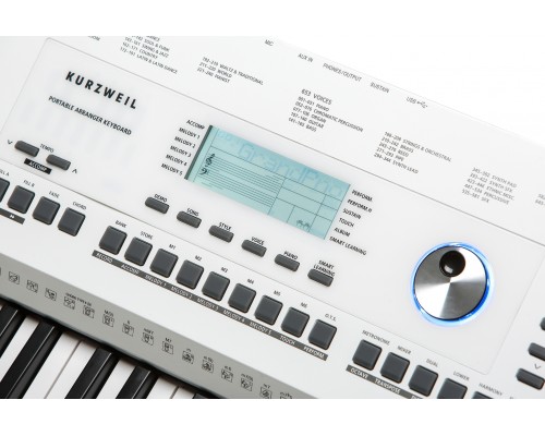 KURZWEIL KP110 WH - синтезатор, 61 клавиша, полифония 128, цвет белый