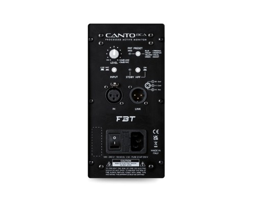 FBT CANTO 8CA W - активная двухполосная коаксиальная акустическая система, НЧ 200Вт + ВЧ 100Вт, DSP