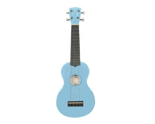 WIKI UK10G/BBL - гитара укулеле сопрано, клен, цвет синий глянец, чехол в комплекте