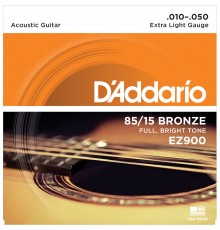 D'ADDARIO EZ900 - струны для акустической гитары, бронза 85/15, Extra Light 10-50