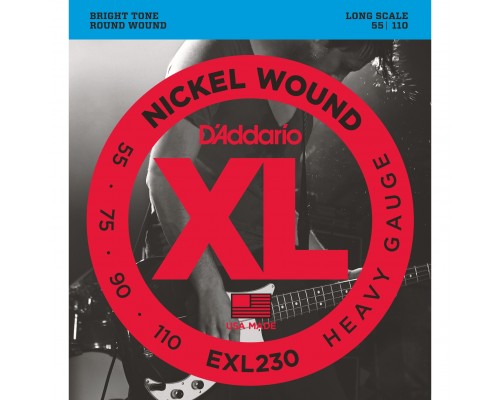 D'ADDARIO EXL230 - струны для БАС-гитары super soft long, 055-110