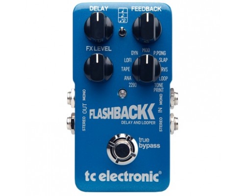 TC ELECTRONIC FLASHBACK 2 DELAY - гитарная педаль Delay с MASH футсвитчем, эффектом Crystal Delay