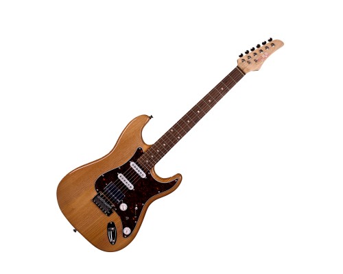 REDHILL STM400 NA - электрогитара, Stratocaster, S-S-H, ясень/клен+палисандр, цвет натуральный