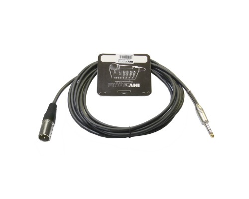 INVOTONE ACM1010S BK - микрофонный кабель, 6,3 джек стерео <-> XLR (папа), длина 10 м (черный)