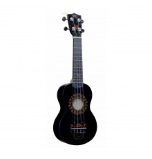 WIKI UK/HOHLOMA - гитара укулеле, сопрано, липа, рисунок 'ХОХЛОМА', чехол в комплекте.