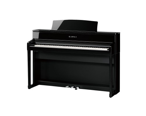 KAWAI CA701 B - цифровое пианино, 88 клавиш, банкетка, механика Grand Feel III, цвет черный матовый