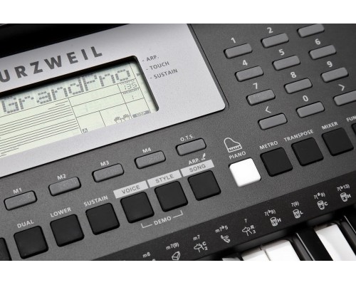 KURZWEIL KP90L LB - синтезатор, 61 клавиша, полифония 32, цвет чёрный