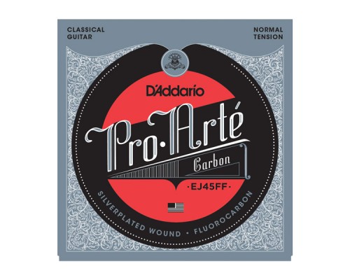 D'ADDARIO EJ45FF - струны для классической гитары,карбон, среднее натяжение