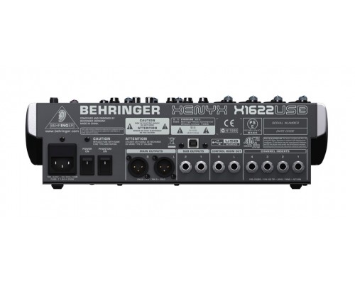 BEHRINGER X1622USB - микшер, 4 моно,4 стерео,2 AUX-шины, процессор эффектов,USB