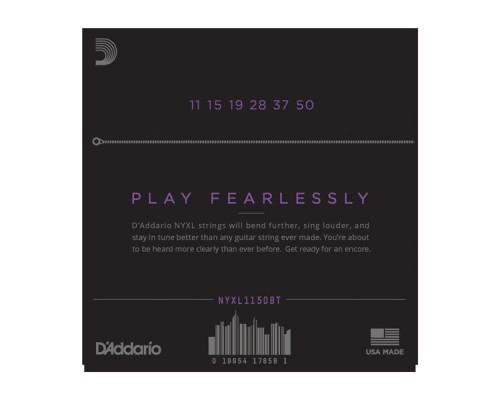 D'ADDARIO NYXL1150BT - струны для электрогитары, сбаланс. натяж., никелированные, 11-50