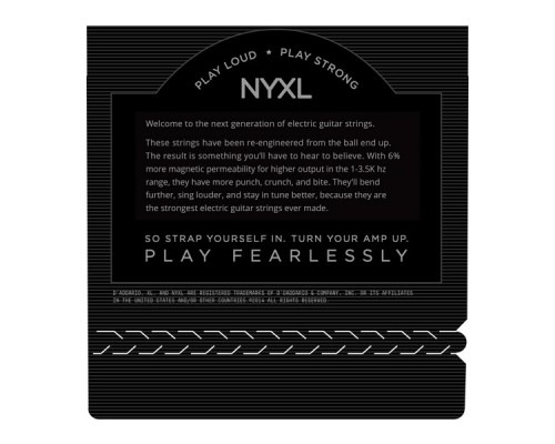 D'ADDARIO NYXL1150BT - струны для электрогитары, сбаланс. натяж., никелированные, 11-50
