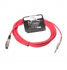 INVOTONE ACM1005 R - микрофонный кабель, 6,3 джек моно - XLR (мама), (красный)