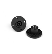 INVOTONE SPK4MR - разъем Speaker Connector блочный, 4pin, мама, круглый фланец, корпус пластик