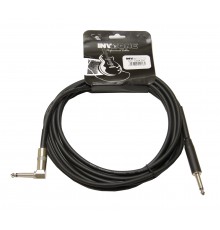INVOTONE ACI1204 BK - инструм. кабель, 6,3 джек моно <-> 6,3 джек моно угловой, длина 4 м (черный)