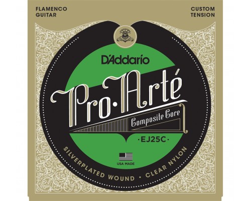 D'ADDARIO EJ25C Flamenco - струны для классической гитары (три первые струны - Clear)
