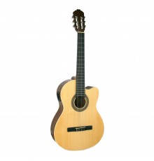 SAMICK CN-2CE N - классическая гитара с подключением, с вырезом, 4/4, ель, цвет натуральный
