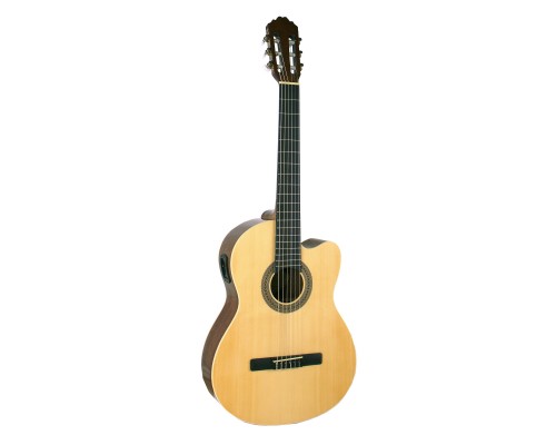 SAMICK CN-2CE N - классическая гитара с подключением, с вырезом, 4/4, ель, цвет натуральный