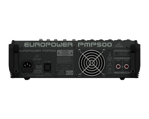 BEHRINGER PMP500 - микшер с усилителем, 500Вт, 5 каналов, 7 полосный графический эквалайзер