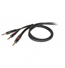 DIE HARD DHG540LU18 - кабель инсертный, 2х6.3 джек моно <-> 6.3 джек стерео, длина 1.8 м