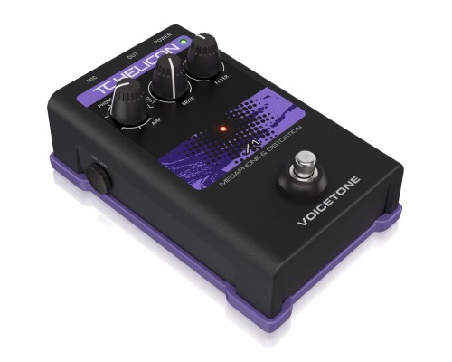 TC HELICON VOICETONE X1 - вокальная педаль эффекта искажения и фильтрации