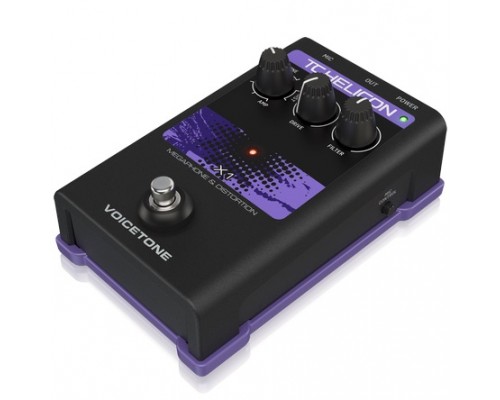 TC HELICON VOICETONE X1 - вокальная педаль эффекта искажения и фильтрации