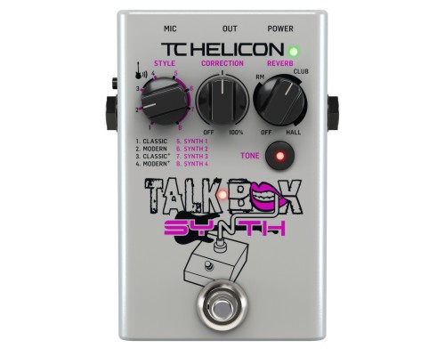 TC HELICON TALKBOX SYNTH - педаль эффектов для гитары и вокала, синтезатор эффекта Talkbox