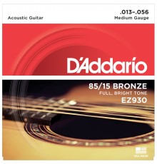 D'ADDARIO EZ930 - струны для акустической гитары, бронза 85/15, Medium 13-56