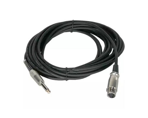 INVOTONE ACM1006 BK - микрофонный кабель, 6,3джек моно <-> XLR (мама), длина 6 м (черный)