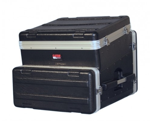 GATOR GRC-10X4 - рэковый кейс,пластик,черный,10U верх, 4U низ, компактный, легкий доступ к кабелям
